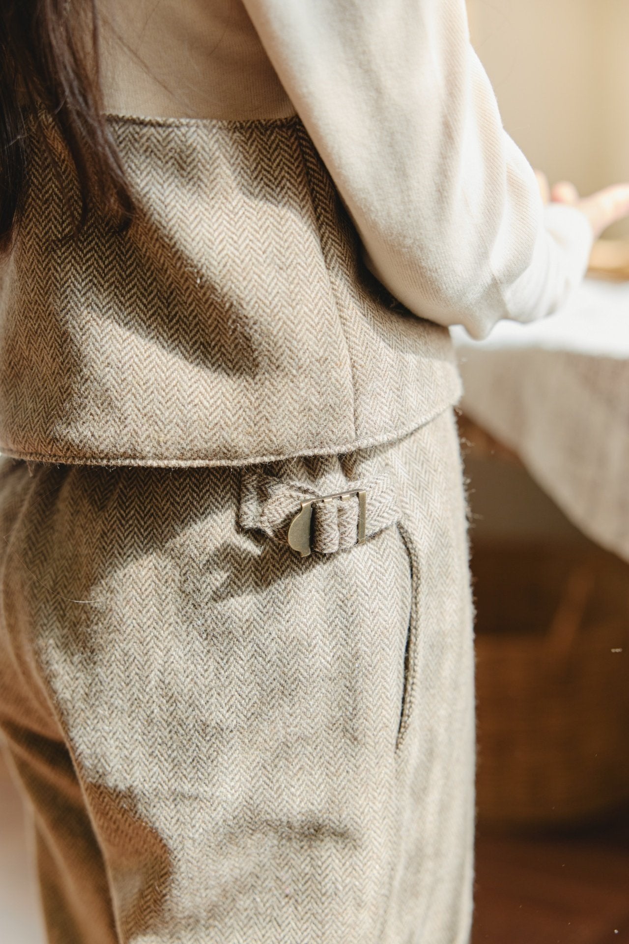 ［mon Atelier］Herringbone pants