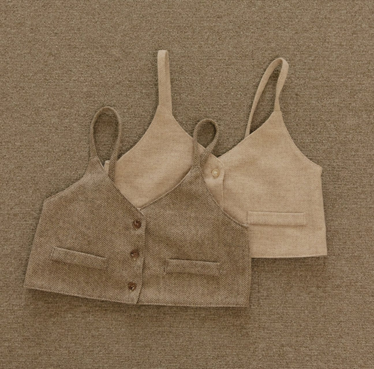 ［mon Atelier］Herringbone bustier