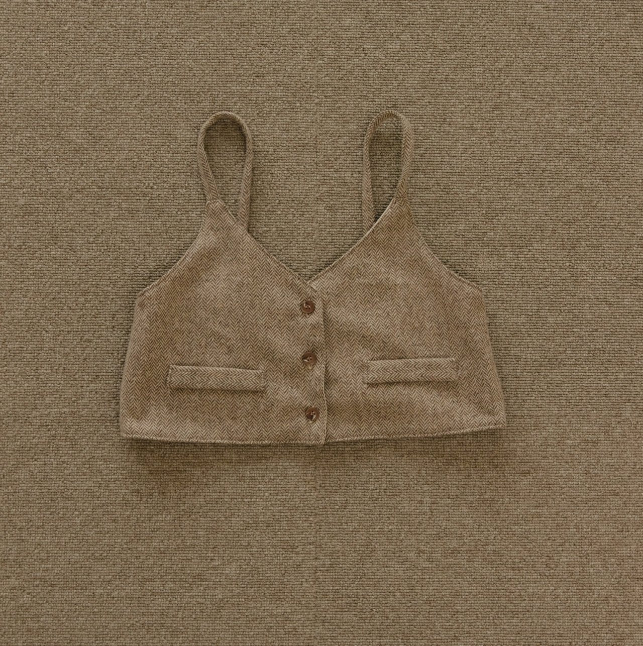 ［mon Atelier］Herringbone bustier