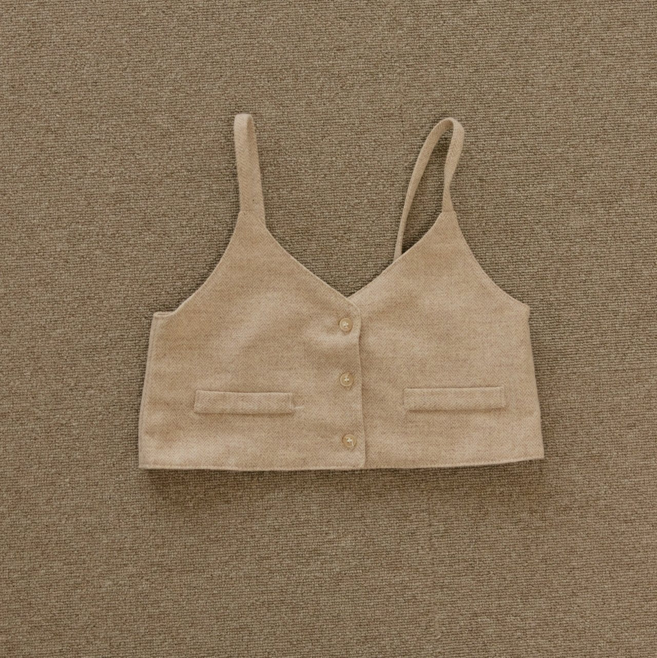 ［mon Atelier］Herringbone bustier