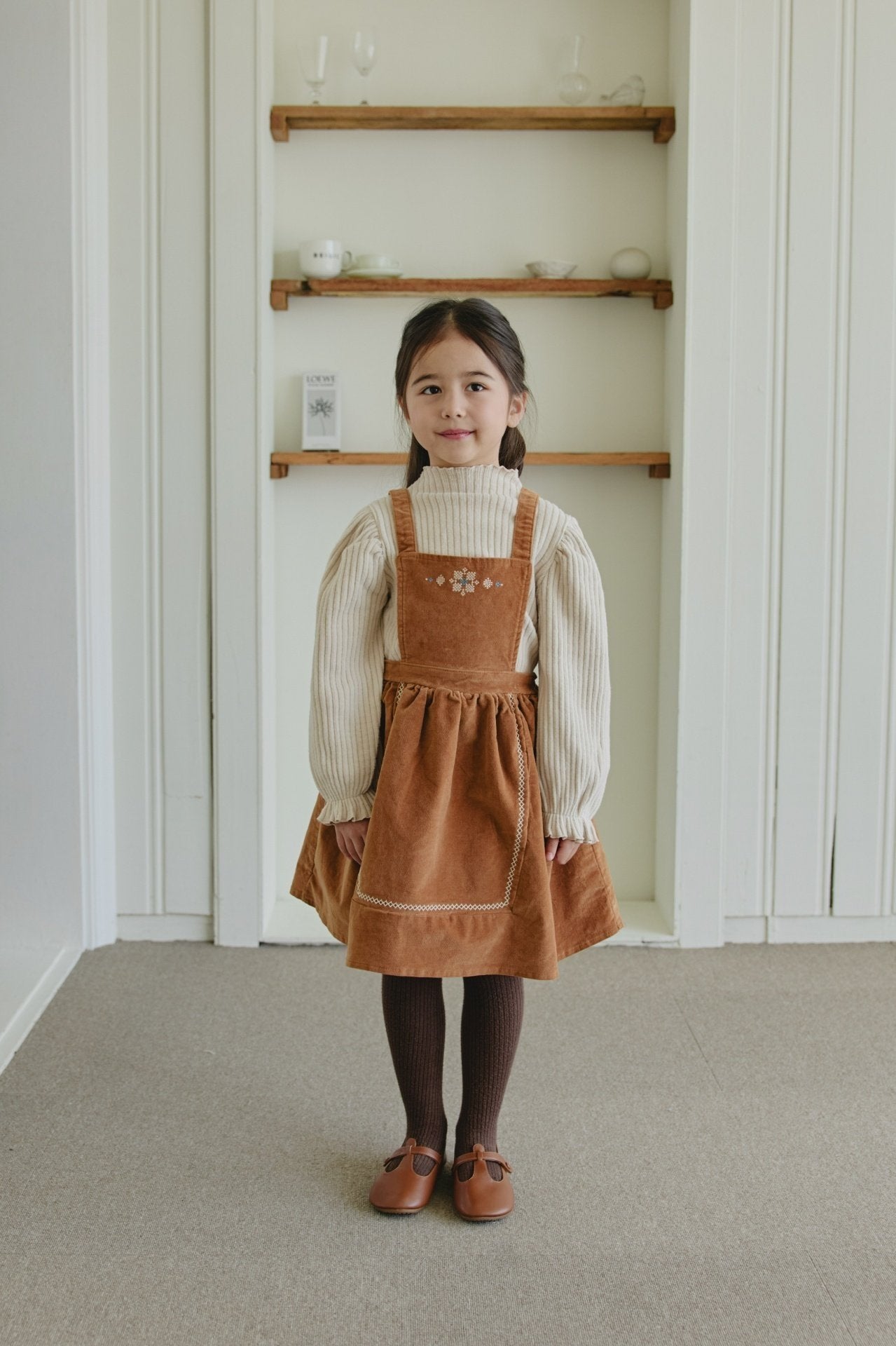 ［mon Atelier］Vintage embroidery one-piece