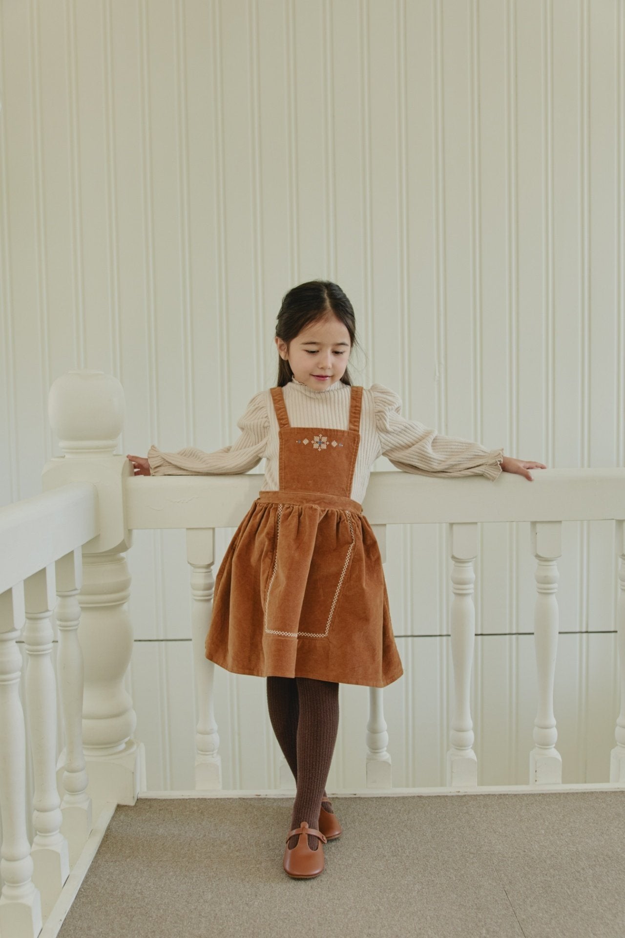 ［mon Atelier］Vintage embroidery one-piece