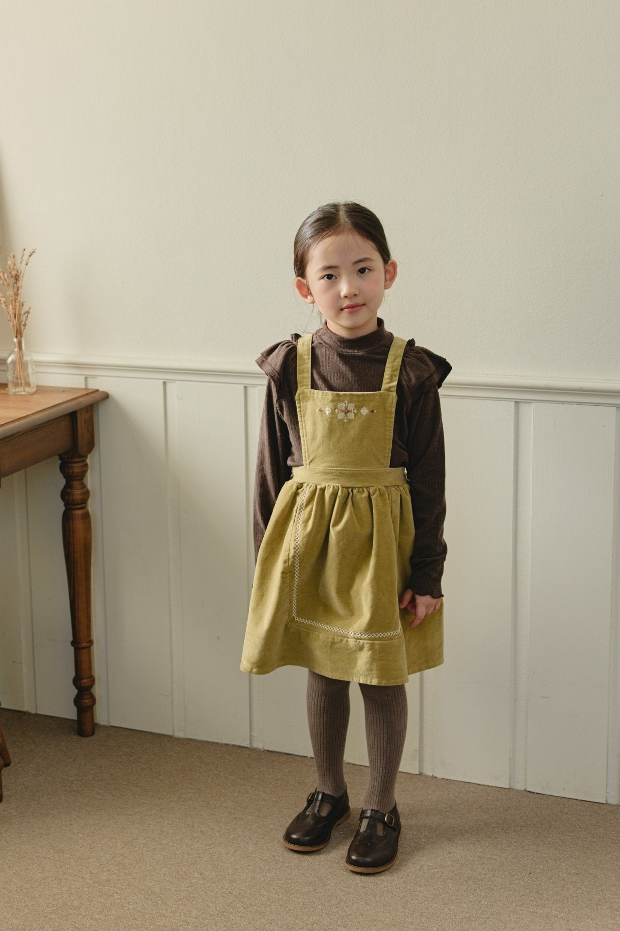 ［mon Atelier］Vintage embroidery one-piece