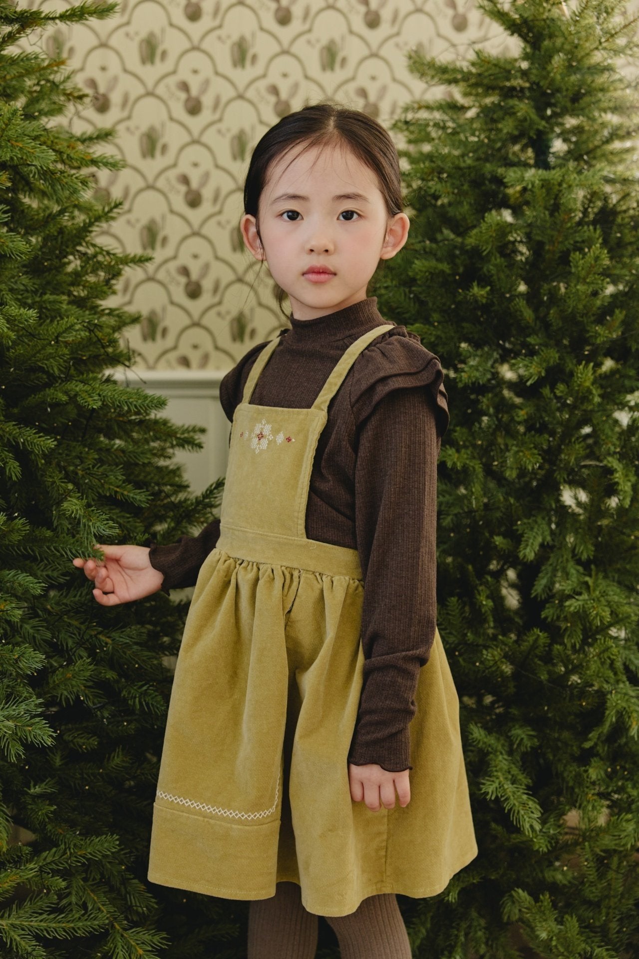 ［mon Atelier］Vintage embroidery one-piece