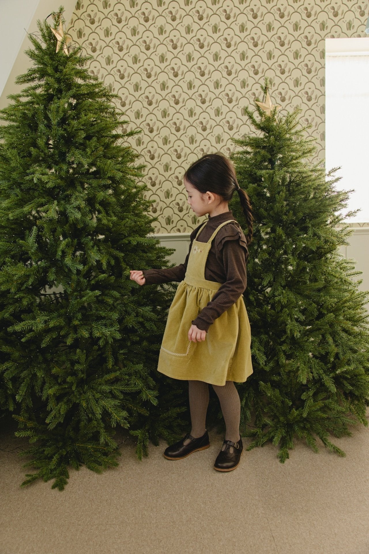 ［mon Atelier］Vintage embroidery one-piece