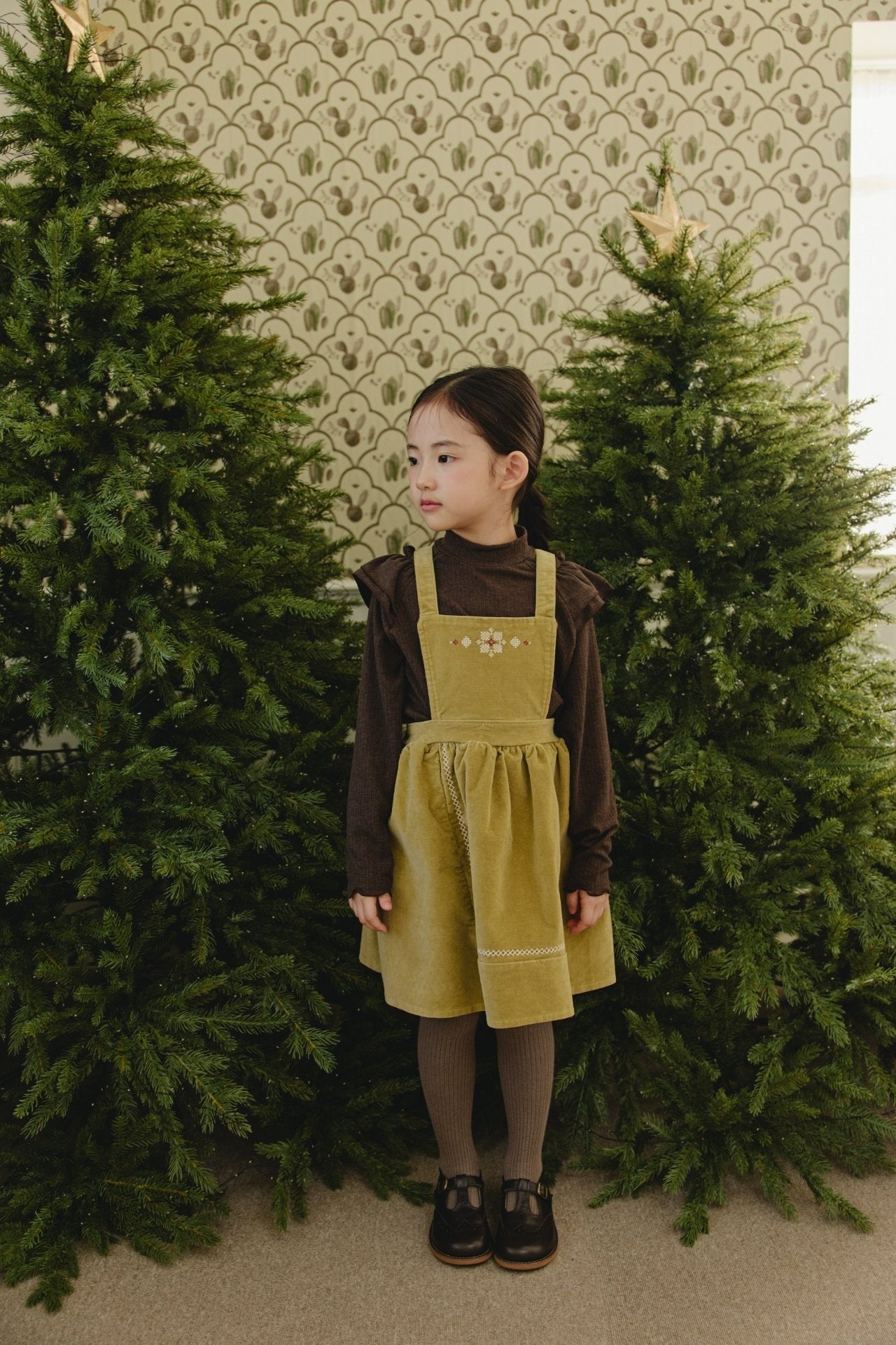 ［mon Atelier］Vintage embroidery one-piece