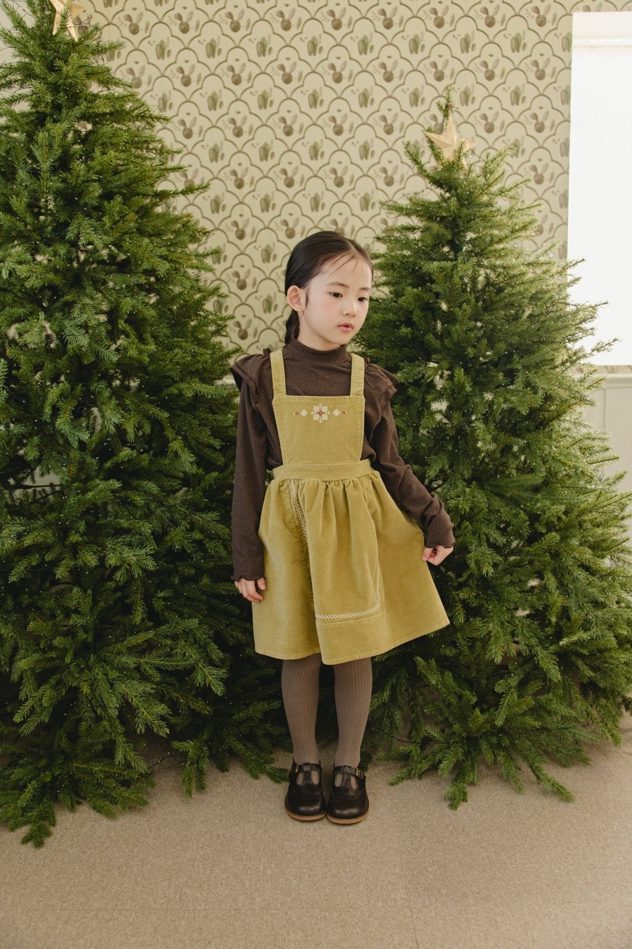 ［mon Atelier］Vintage embroidery one-piece