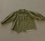 ［mon Atelier］Dot frill blouse