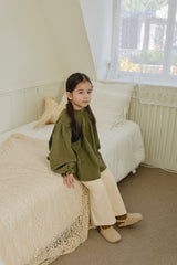 ［mon Atelier］Dot frill blouse