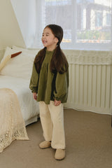 ［mon Atelier］Dot frill blouse