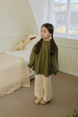 ［mon Atelier］Dot frill blouse