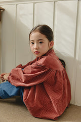 ［mon Atelier］Dot frill blouse