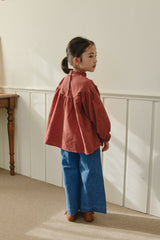 ［mon Atelier］Dot frill blouse