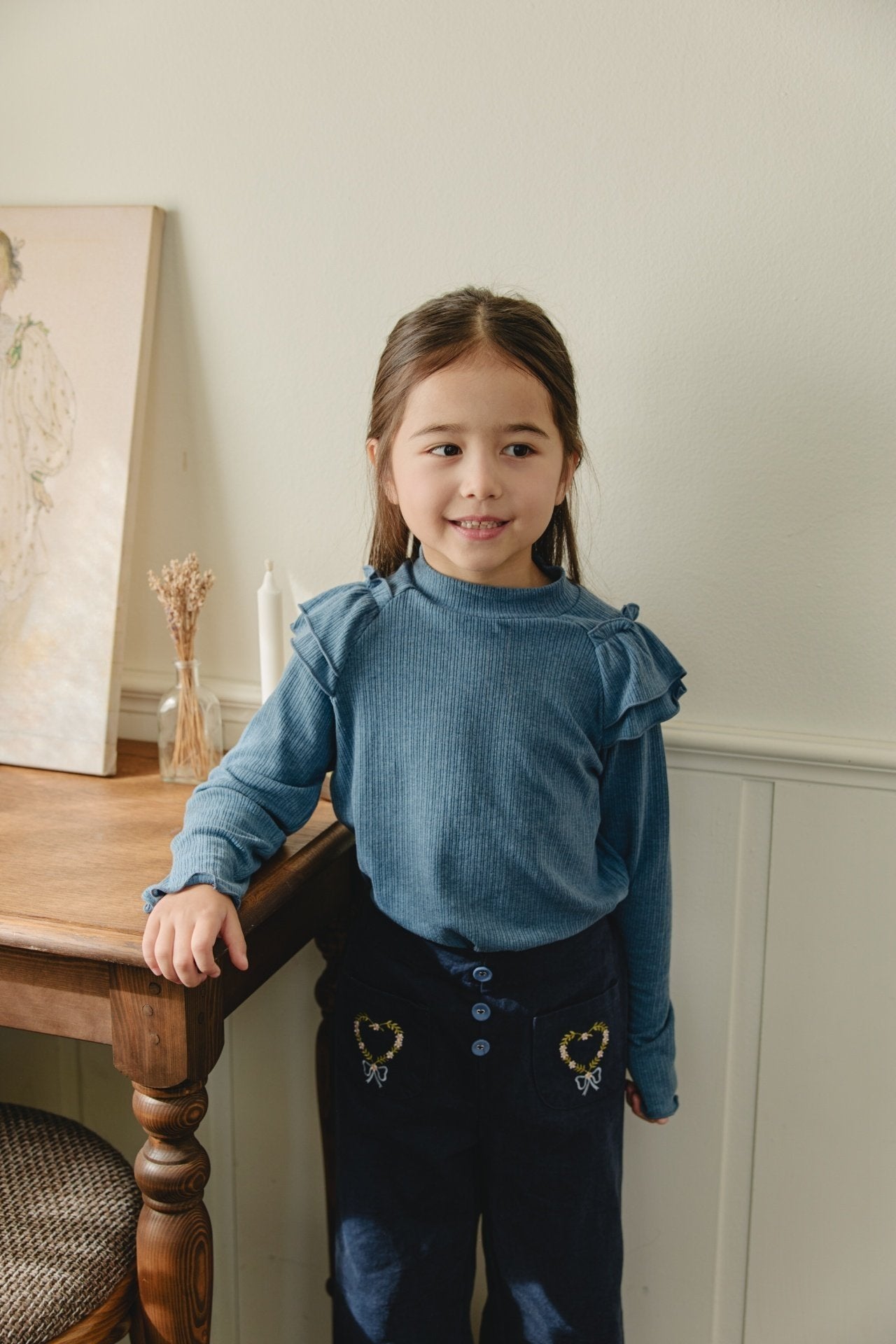 ［mon Atelier］Shoulder frill tops