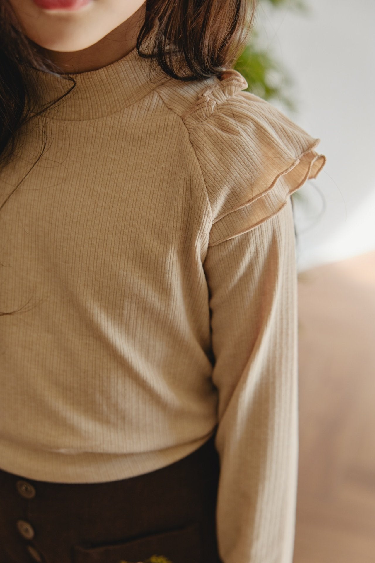 ［mon Atelier］Shoulder frill tops