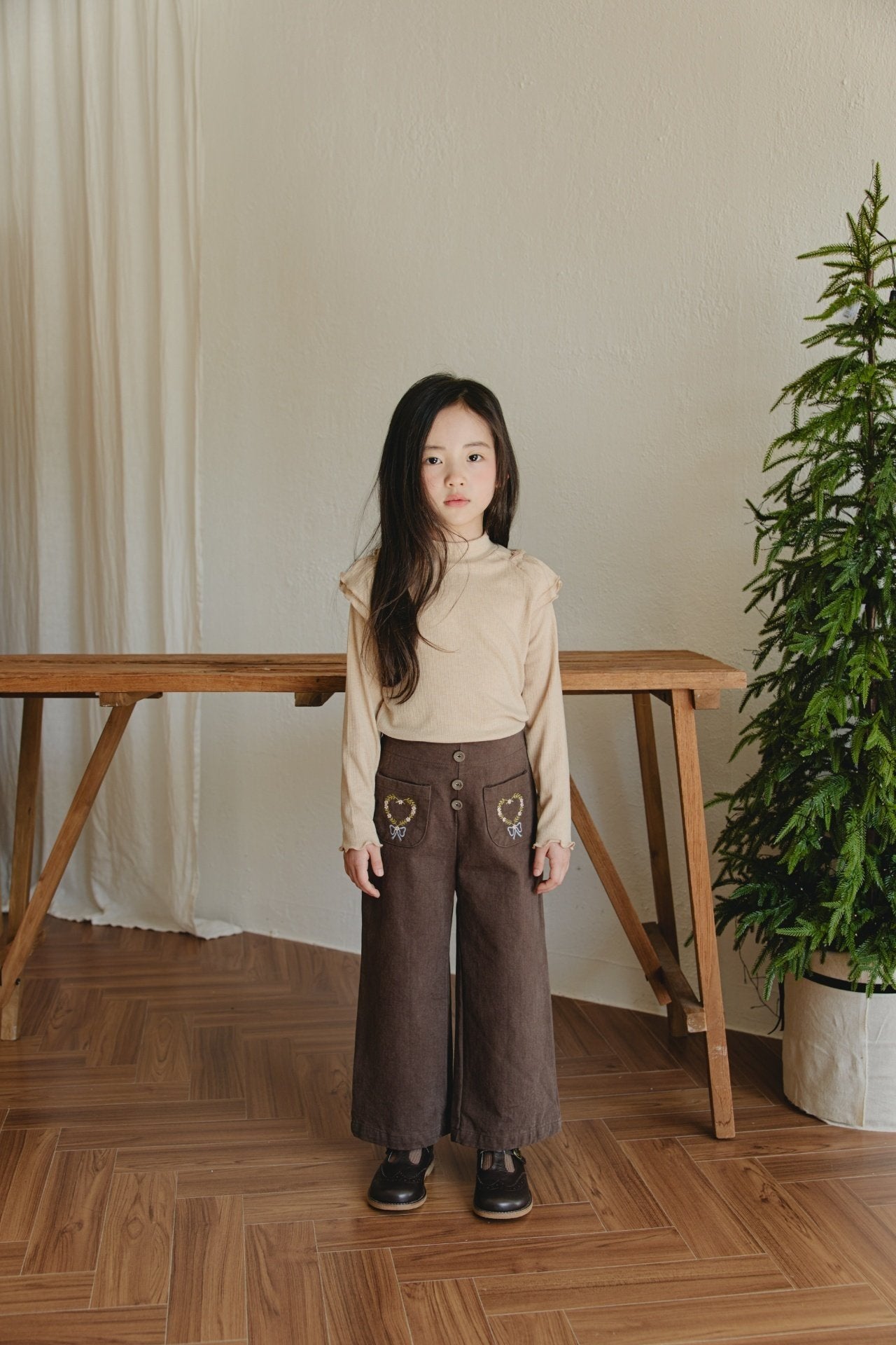 ［mon Atelier］Shoulder frill tops