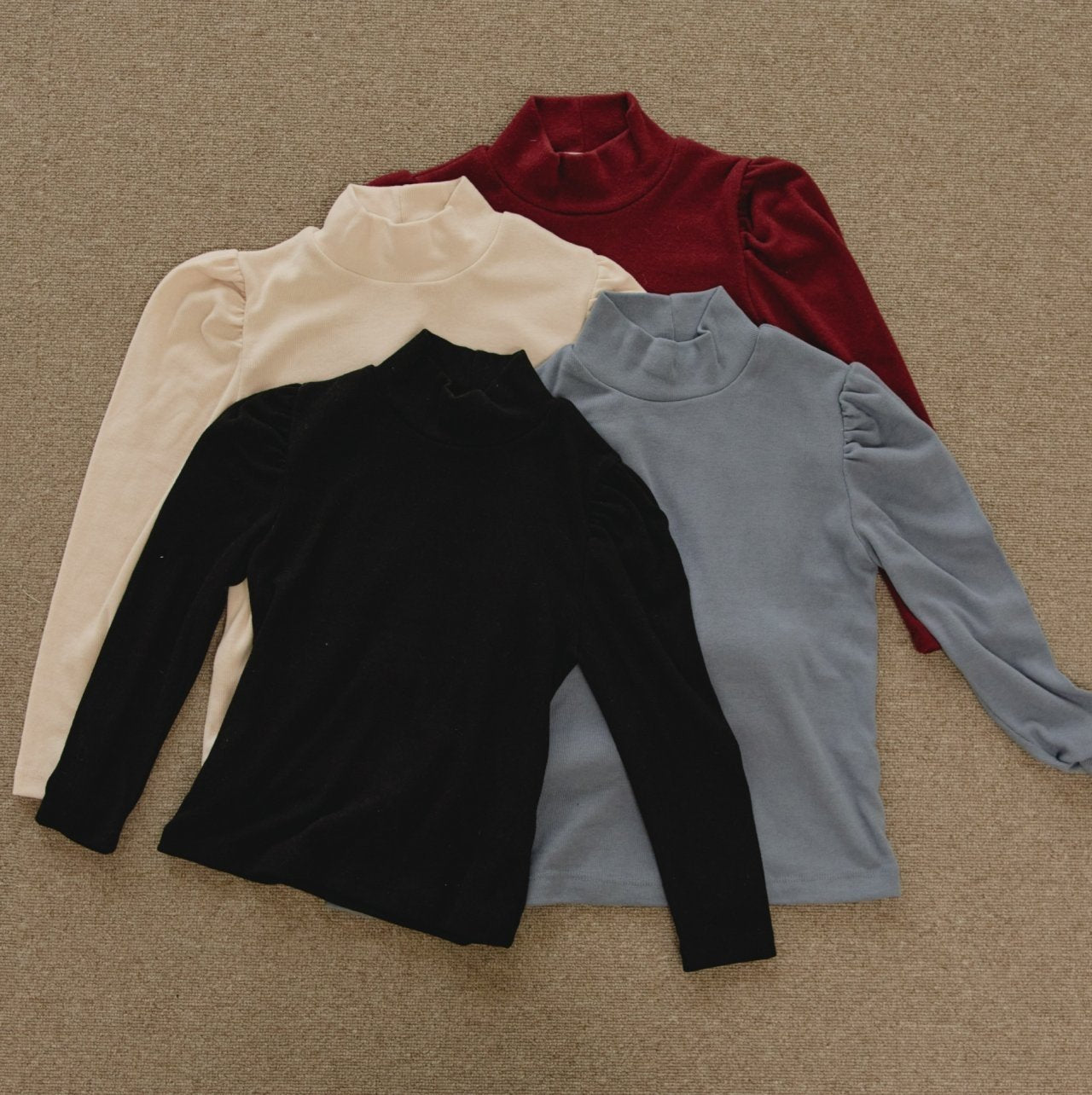 ［mon Atelier］Brush turtleneck tops