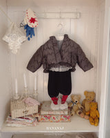 ［BANANAJ］Ribbon wave padding jacket