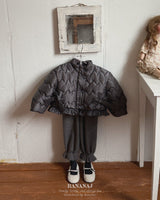 ［BANANAJ］Ribbon wave padding jacket