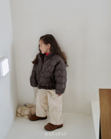 ［BANANAJ］Ribbon wave padding jacket