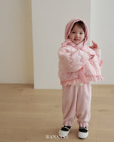 ［BANANAJ］Ribbon wave padding jacket