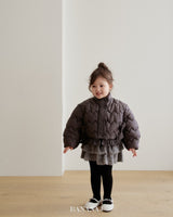 ［BANANAJ］Ribbon wave padding jacket