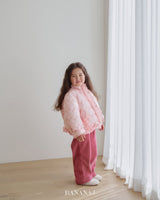 ［BANANAJ］Ribbon wave padding jacket