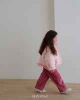 ［BANANAJ］Ribbon wave padding jacket