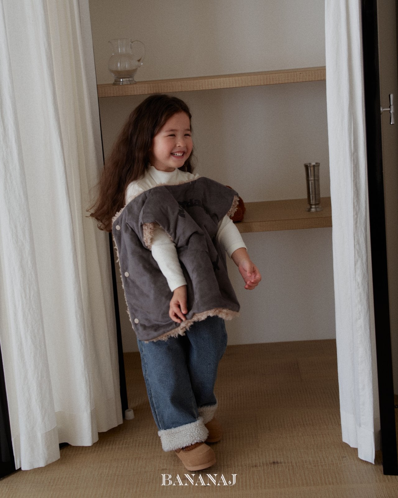 ［BANANAJ］Pic reversible vest