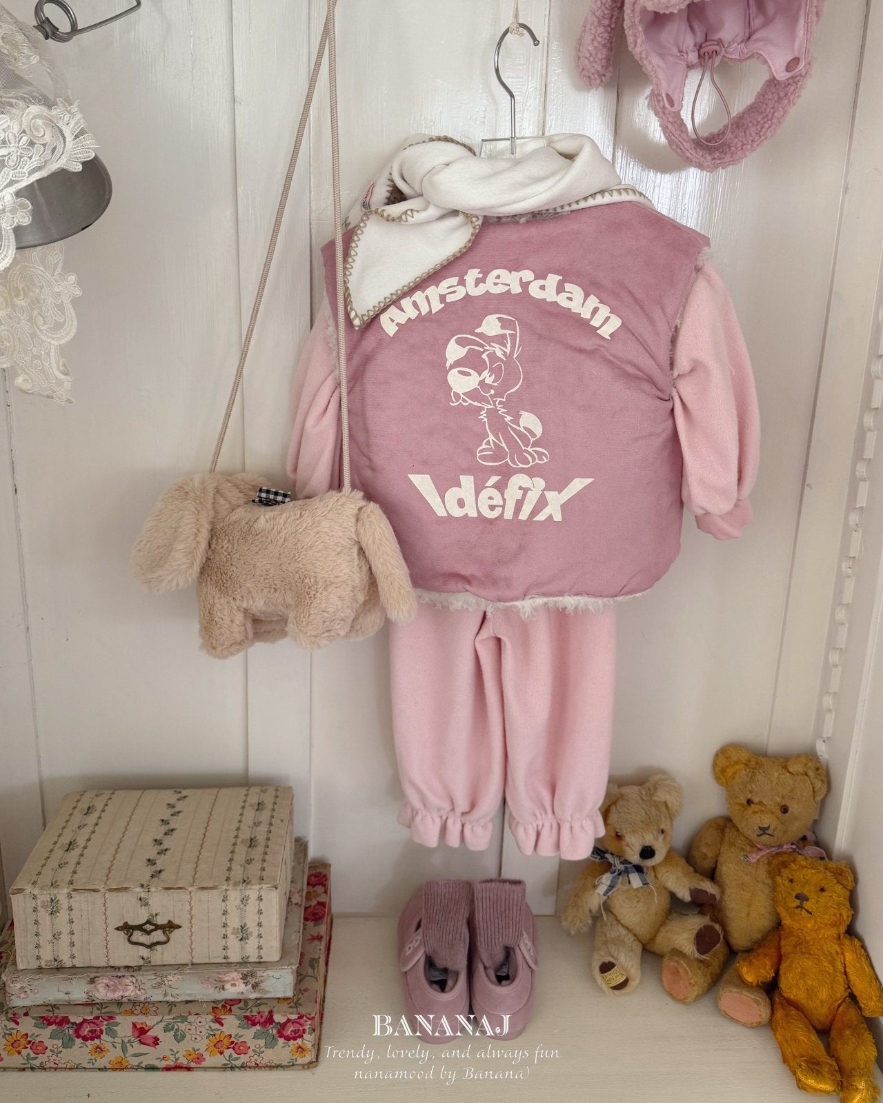 ［BANANAJ］Pic reversible vest