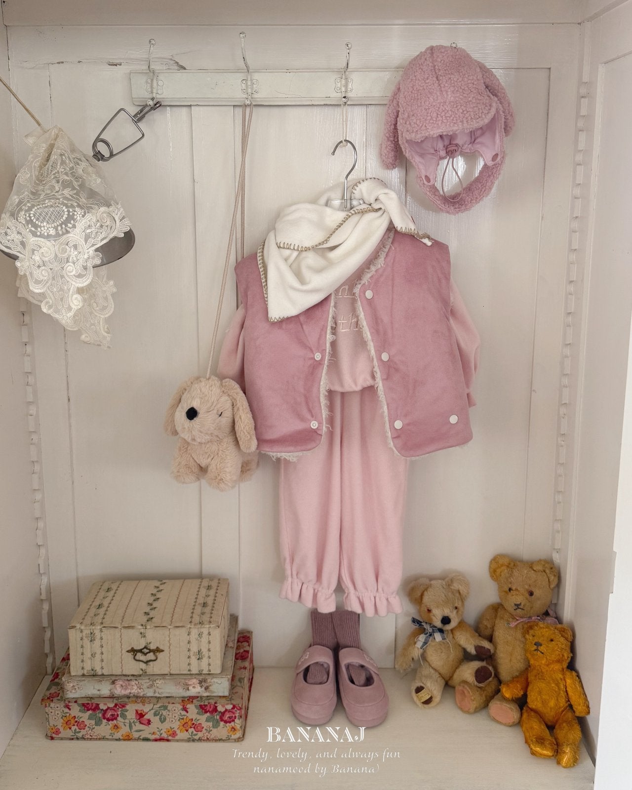 ［BANANAJ］Pic reversible vest