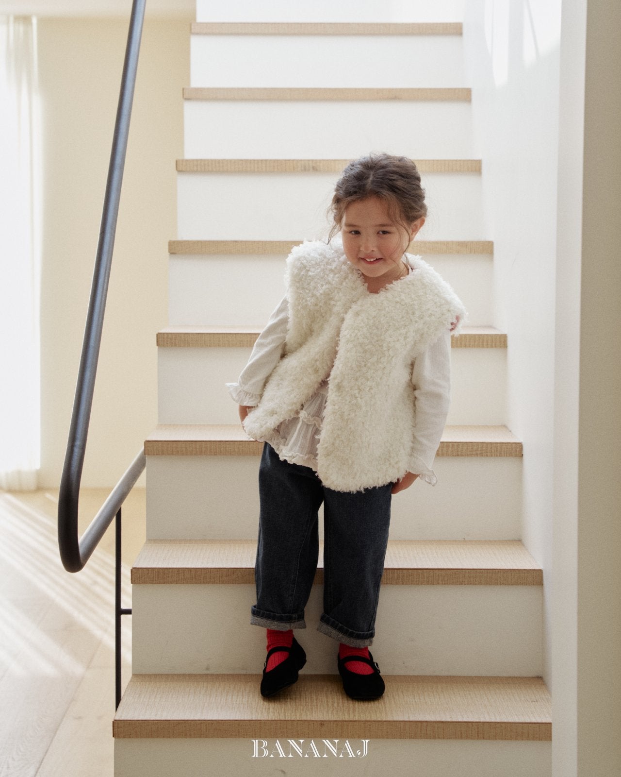 ［BANANAJ］Pic reversible vest