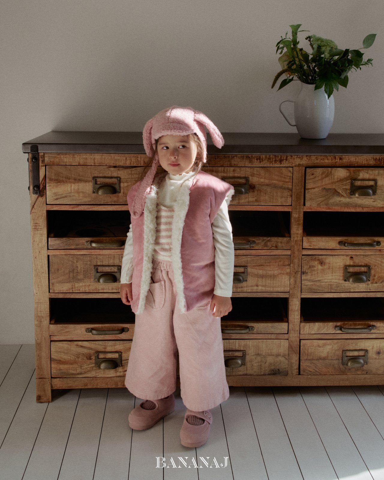 ［BANANAJ］Pic reversible vest