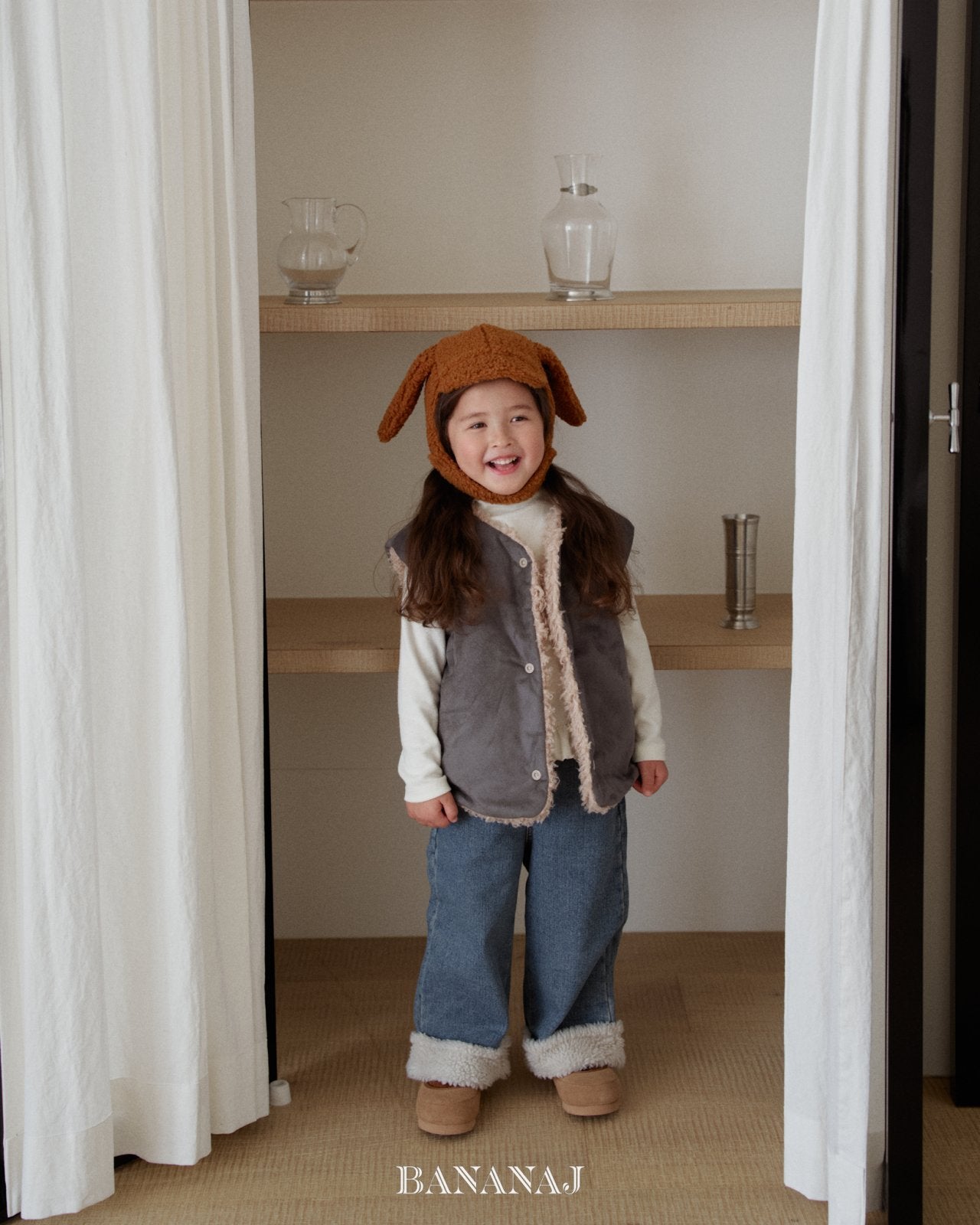 ［BANANAJ］Pic reversible vest