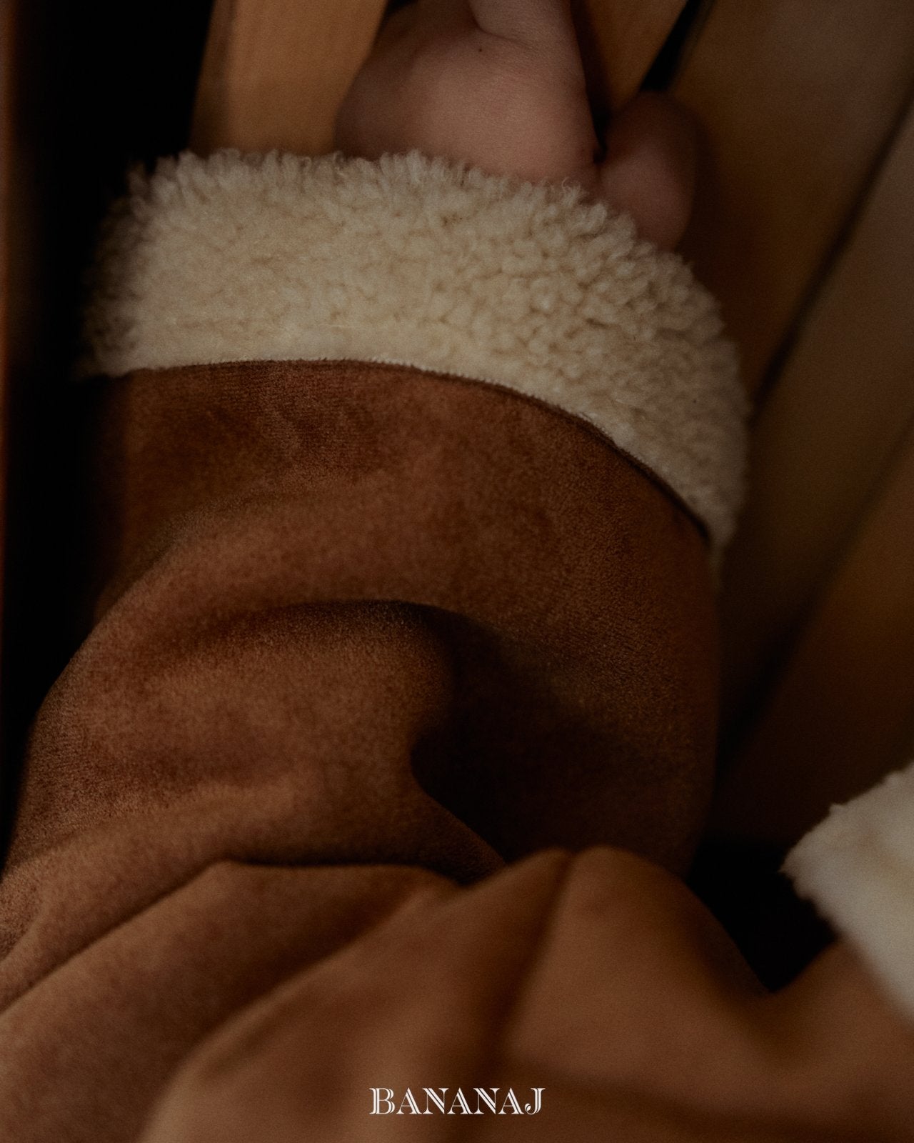 ［BANANAJ］Bear mink mouton jacket