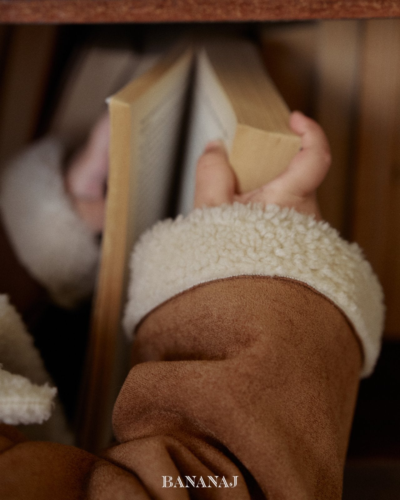 ［BANANAJ］Bear mink mouton jacket