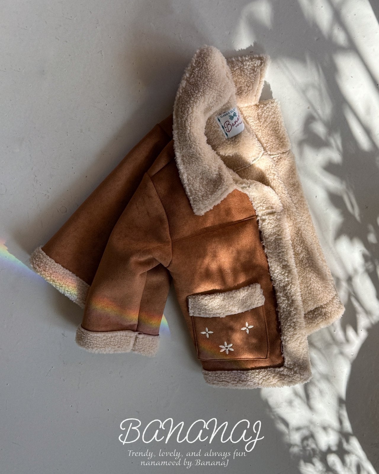 ［BANANAJ］Bear mink mouton jacket