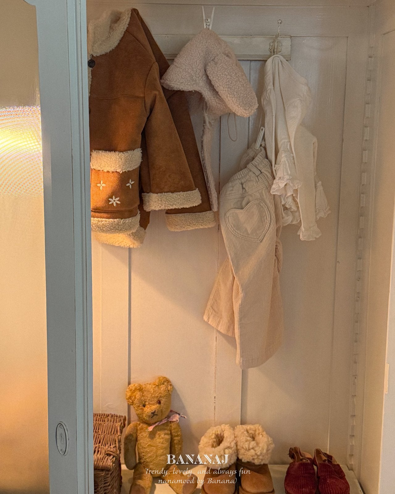 ［BANANAJ］Bear mink mouton jacket