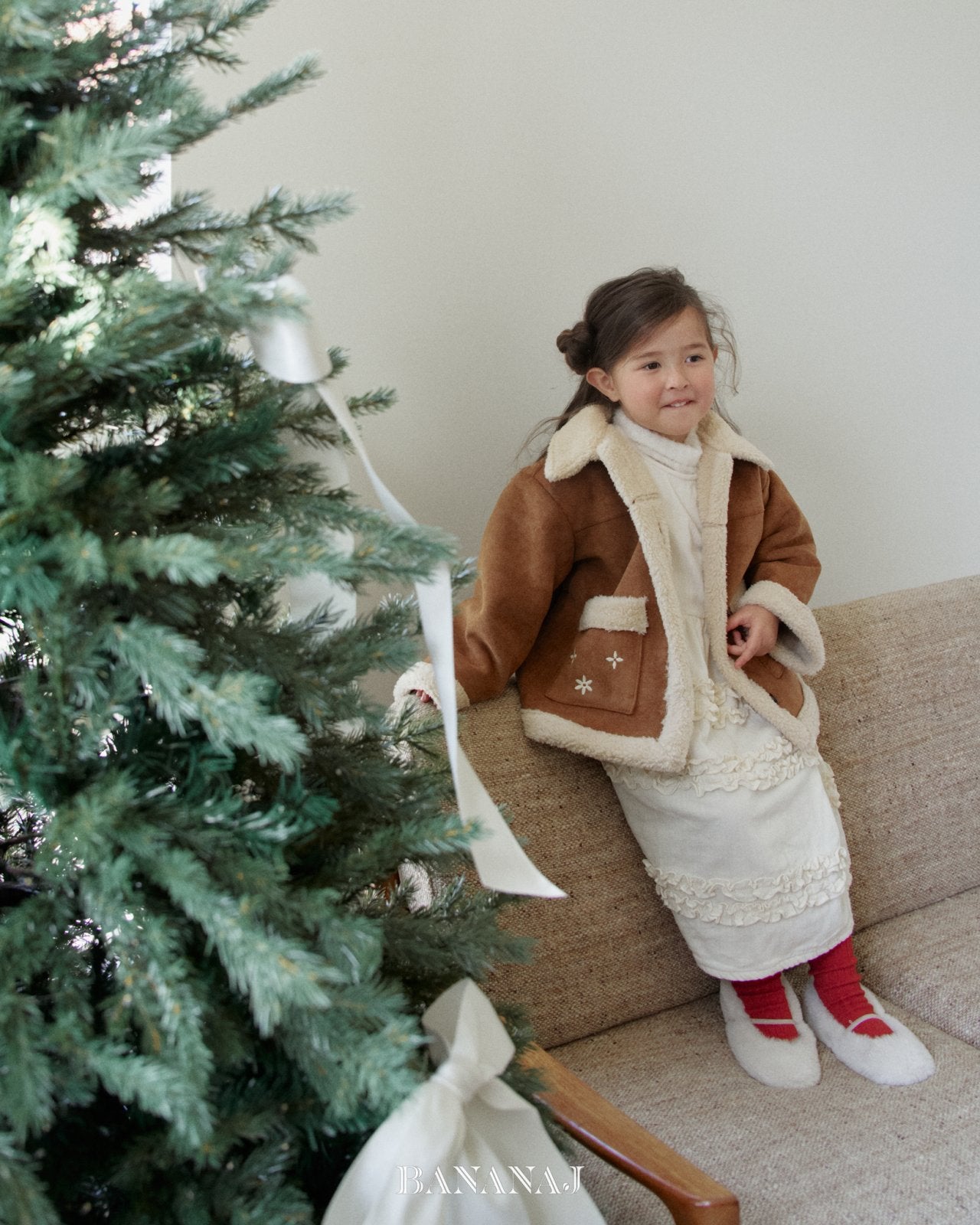 ［BANANAJ］Bear mink mouton jacket