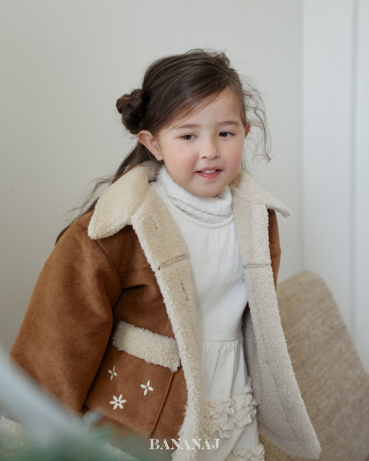 ［BANANAJ］Bear mink mouton jacket