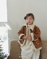 ［BANANAJ］Bear mink mouton jacket