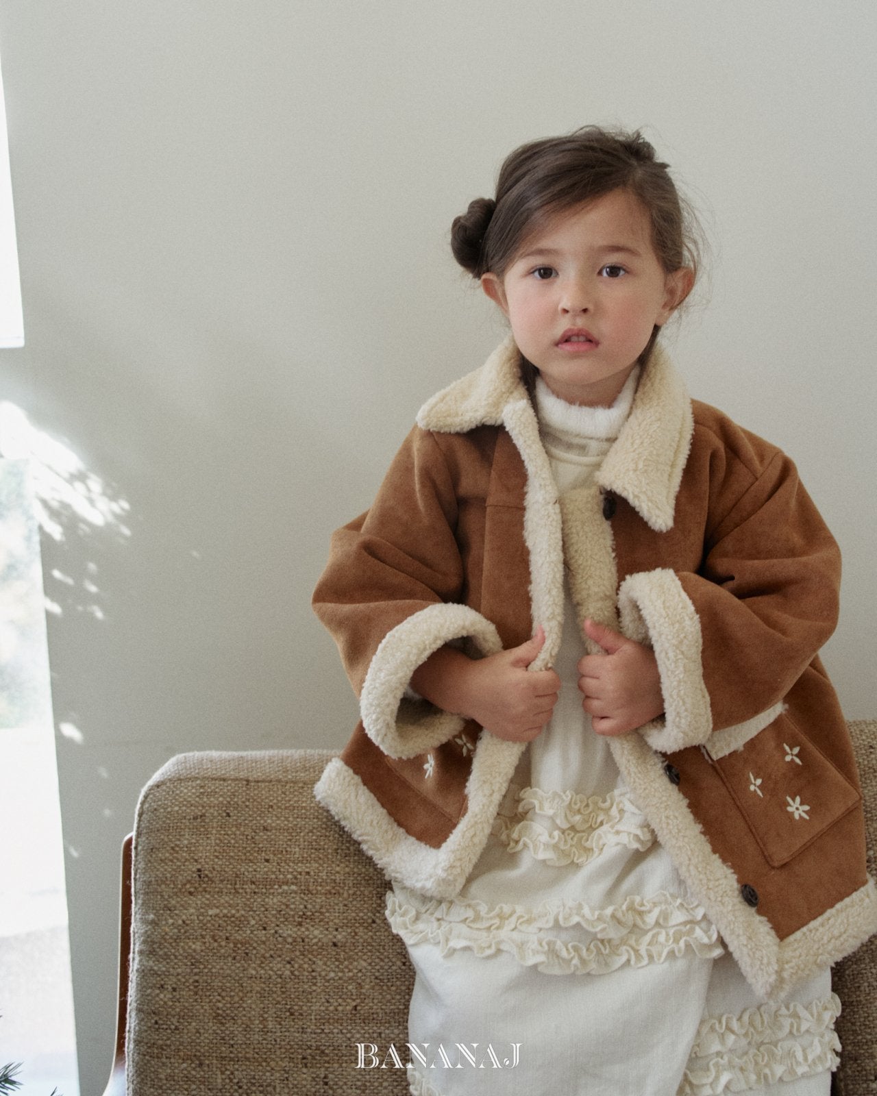 ［BANANAJ］Bear mink mouton jacket