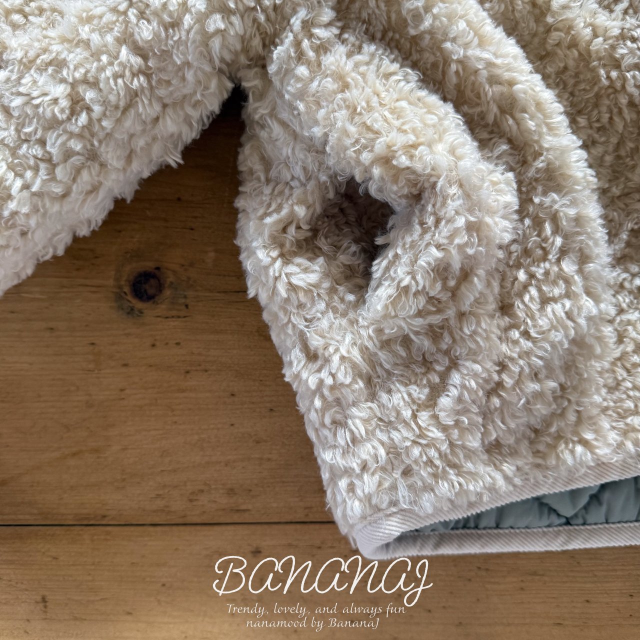 ［BANANAJ］Poodle reversible jacket