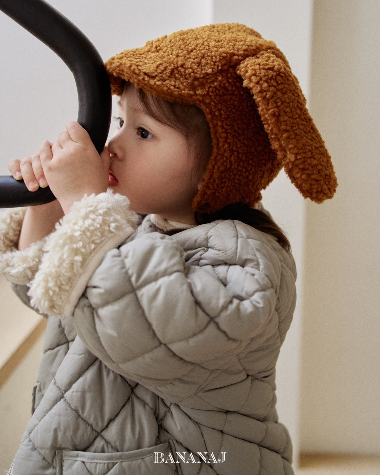 ［BANANAJ］Poodle reversible jacket