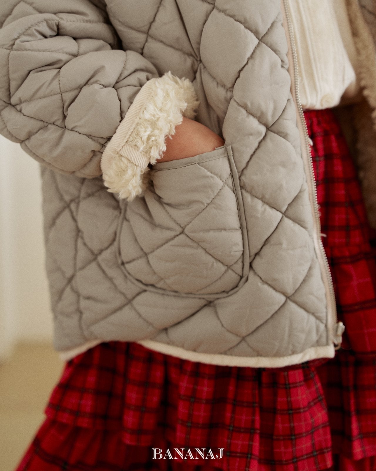 ［BANANAJ］Poodle reversible jacket