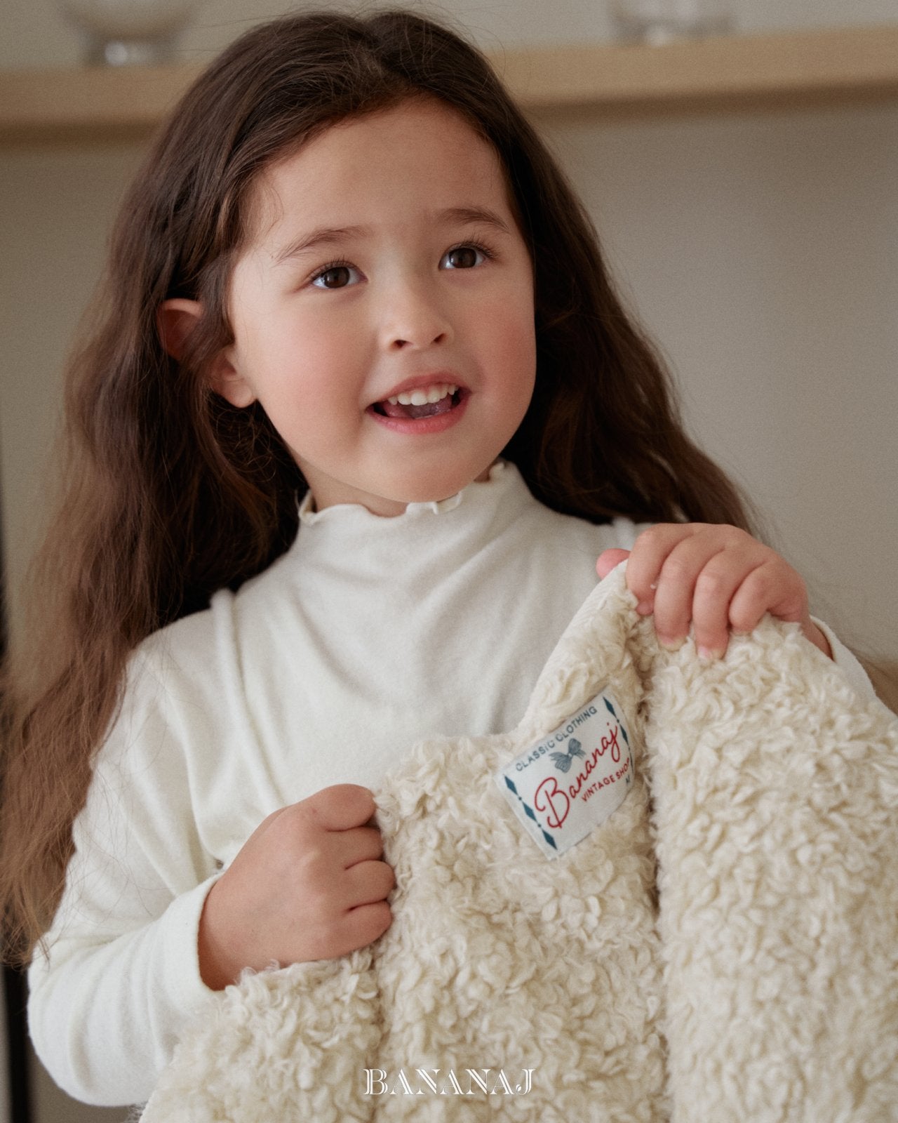 ［BANANAJ］Poodle reversible jacket