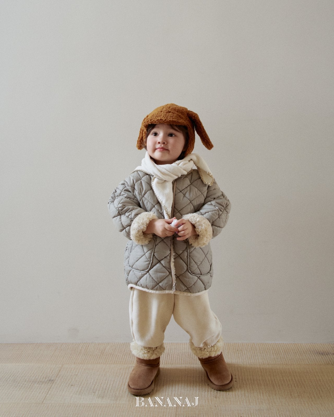 ［BANANAJ］Poodle reversible jacket