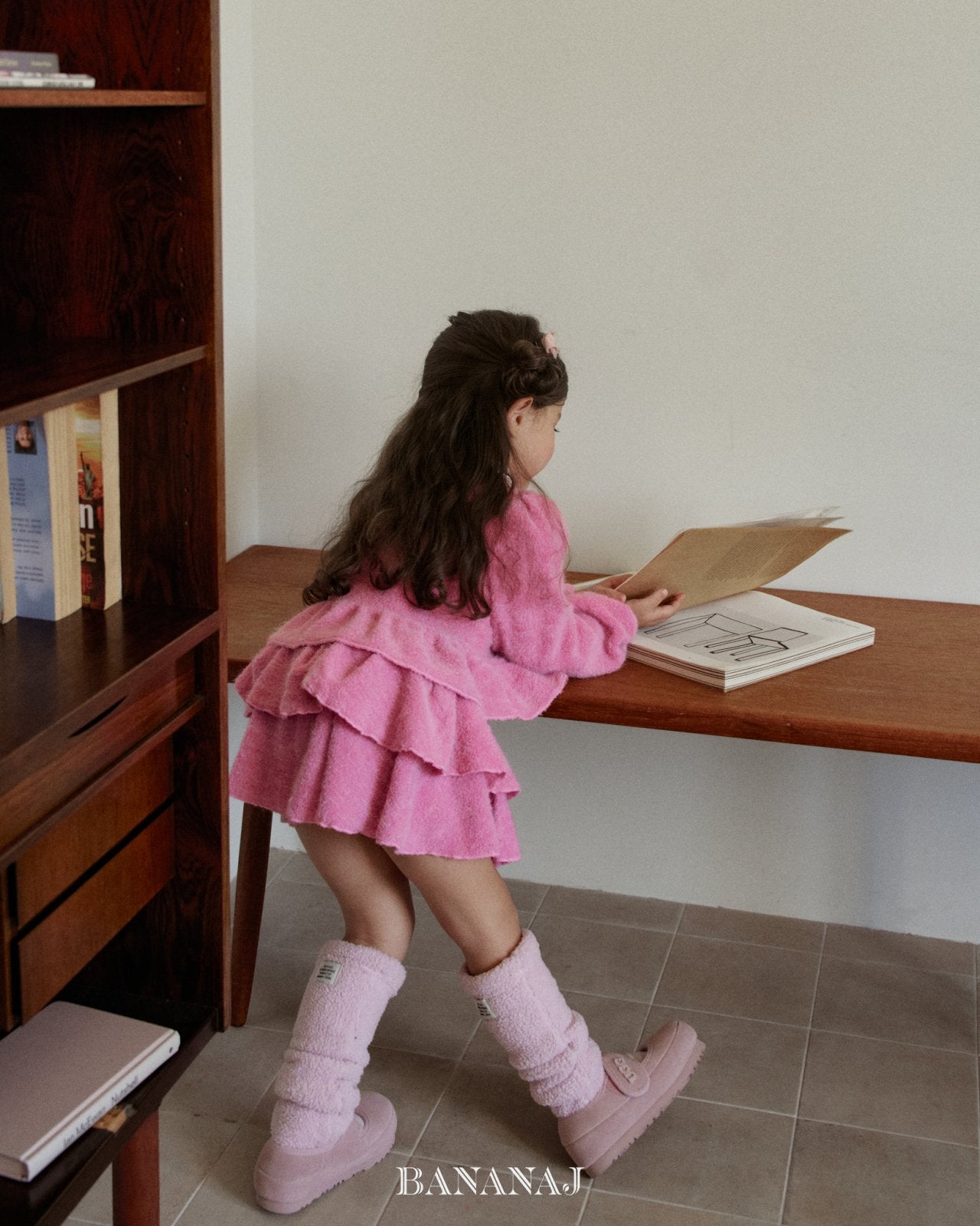 ［BANANAJ］Moeli zip-up cardigan