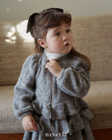 ［BANANAJ］Moeli zip-up cardigan