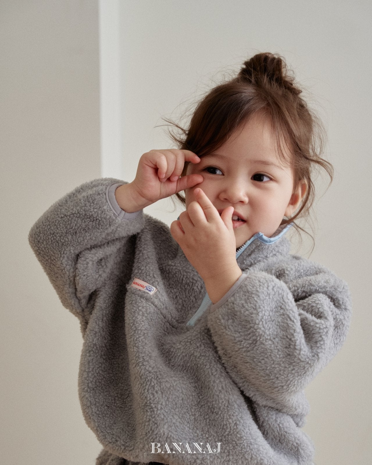 ［BANANAJ］Forming half zip-up